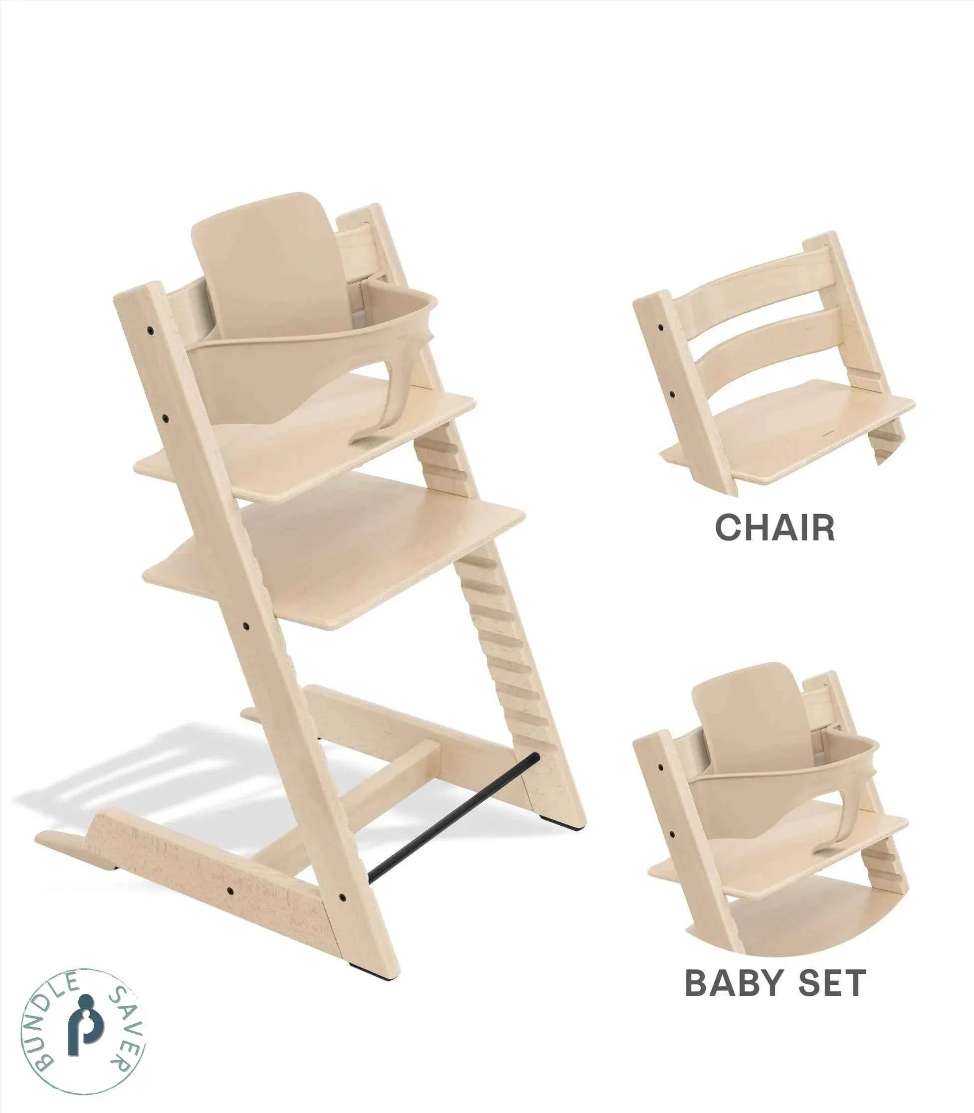 Tripp Trapp® High Chair Bundle Oak Wood