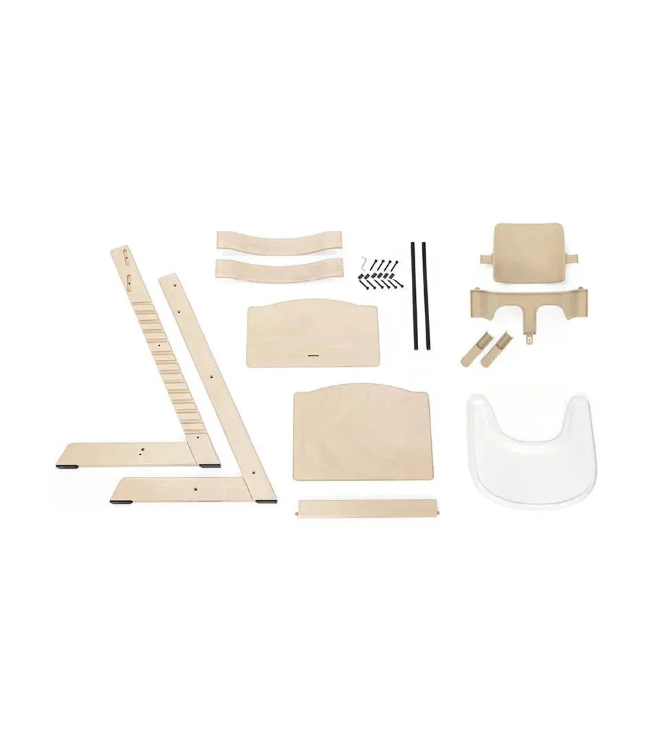 Tripp Trapp® High Chair Bundle + Stokke® Tray Oak Wood