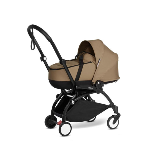 BABYZEN YOYO² (Black Frame) Complete with Bassinet - Toffee