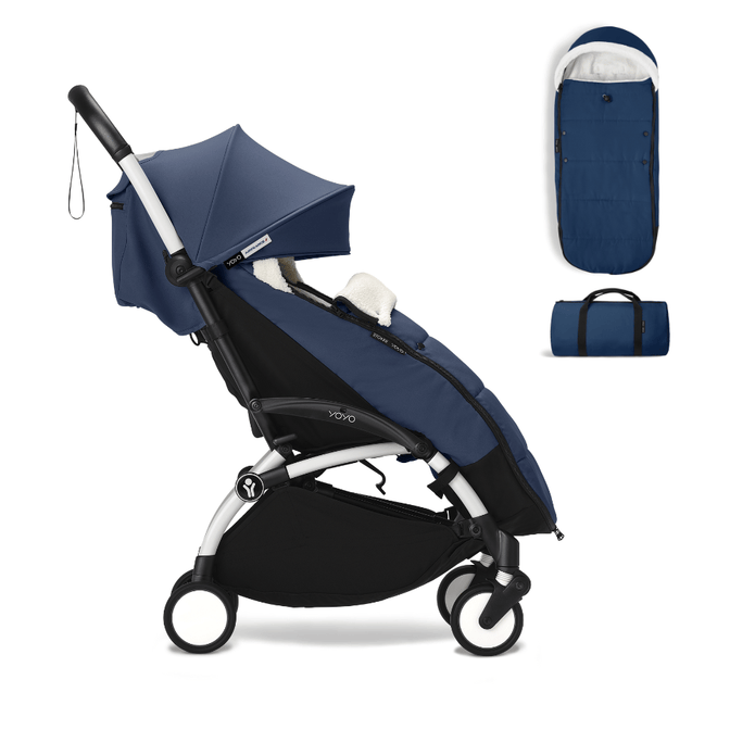 Stokke® YOYO³ Stroller from 6 months  - Compact stroller bundle with free footmuff