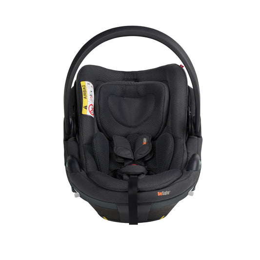 Front view of BeSafe Go Beyond2 in Anthracite Mesh, available from Parent Studio UK