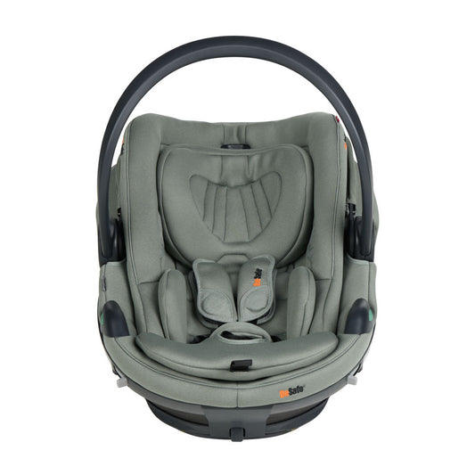 Front view of BeSafe Go Beyond2 in Meadow Green, available from Parent Studio UK