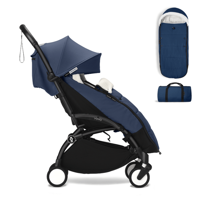 Stokke® YOYO³ Stroller from 6 months  - Compact stroller bundle with free footmuff