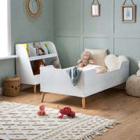 Thumbnail for Maya Single Bed, White with Natural