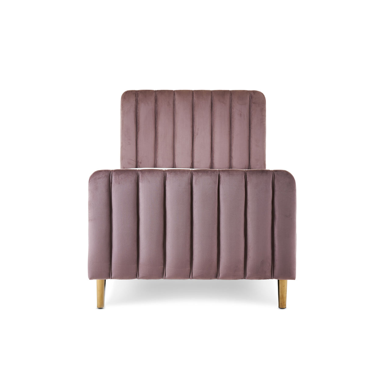 Gatsby Single Bed Velvet Pink