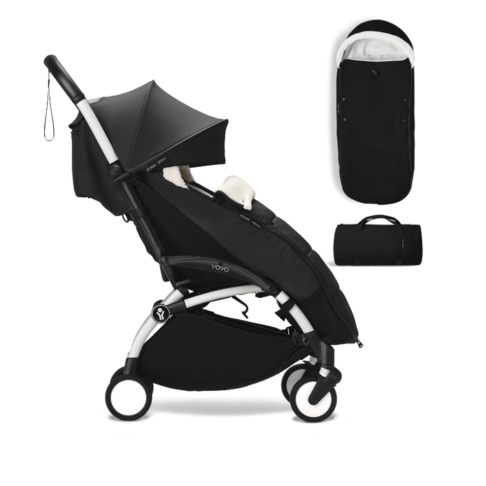 Stokke® YOYO³ Stroller from 6 months  - Compact stroller bundle with free footmuff