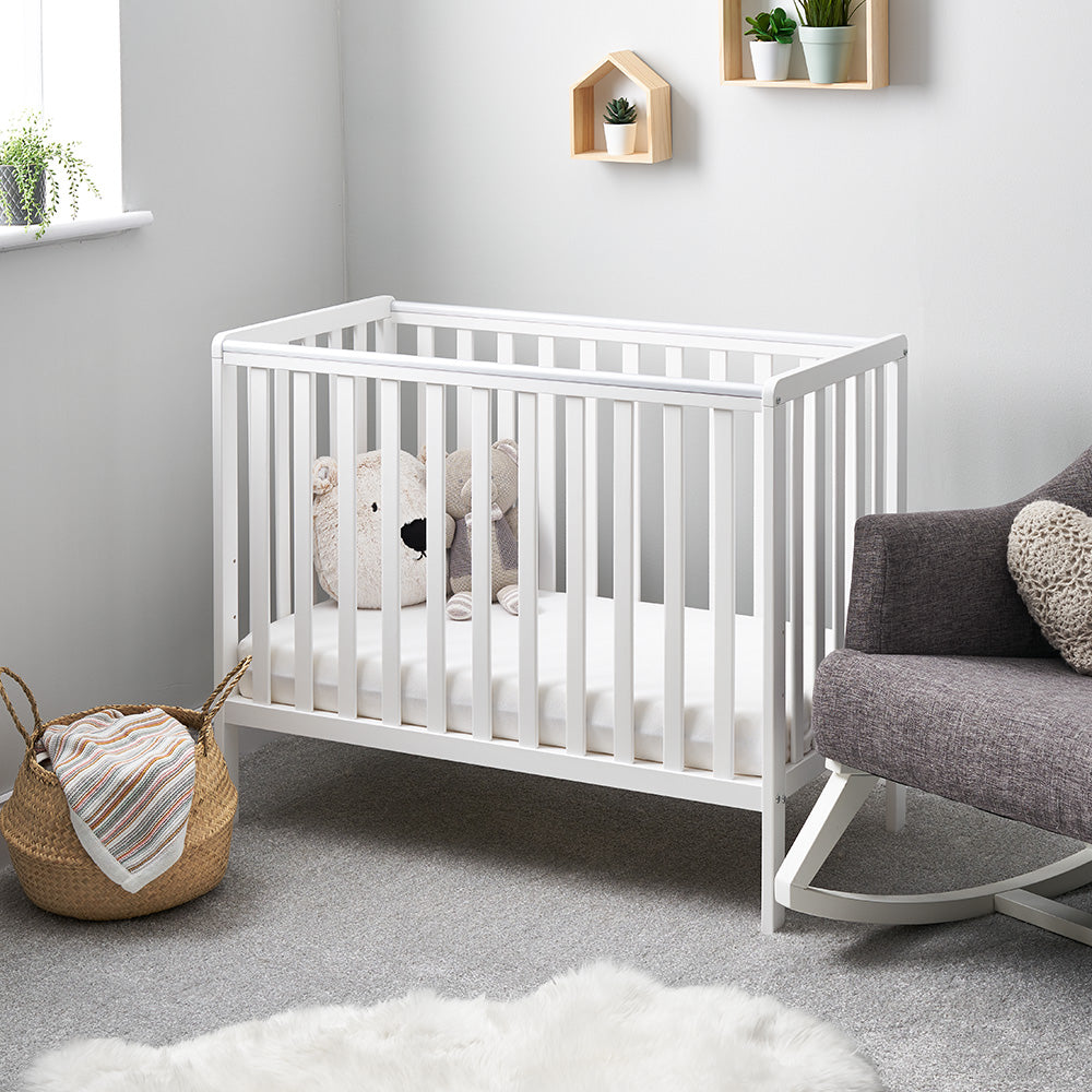 Obaby Bantam Space Saver Cot & Fibre Mattress