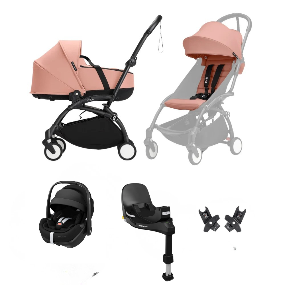 Stokke® YOYO³ Compact Stroller Maxi-Cosi Bundle - 6+ Seat, Newborn Shell & Maxi Cosi and IsoFix base