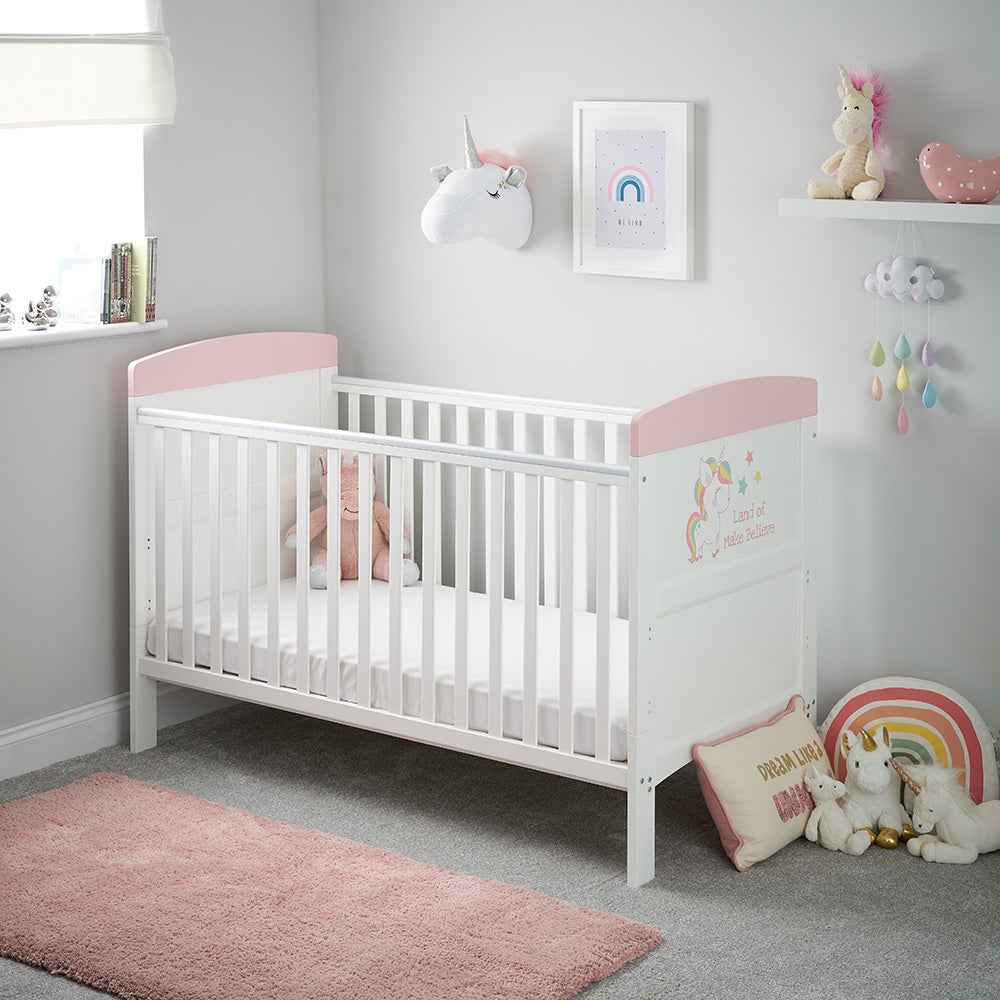 Obaby Grace Inspire Cot Bed - Unicorn/Rabbit/Koala