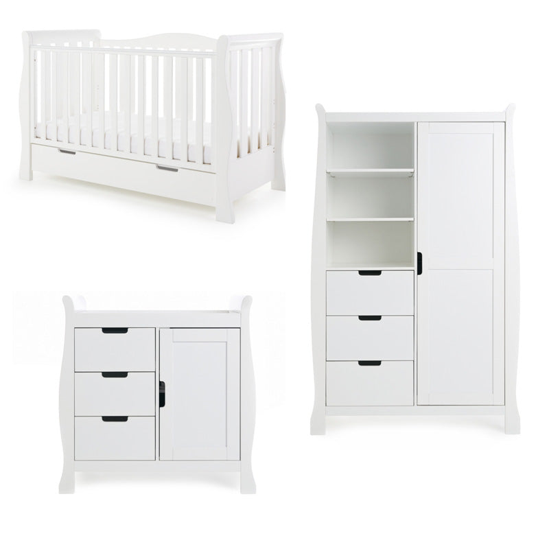 Obaby Stamford Luxe Sleigh 3 Piece Room Set