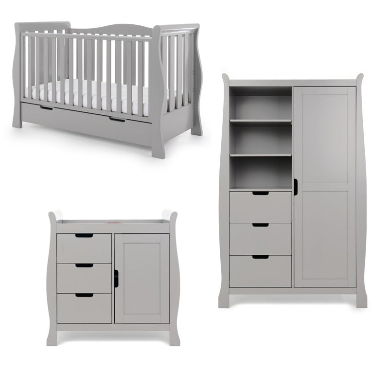 Obaby Stamford Luxe Sleigh 3 Piece Room Set