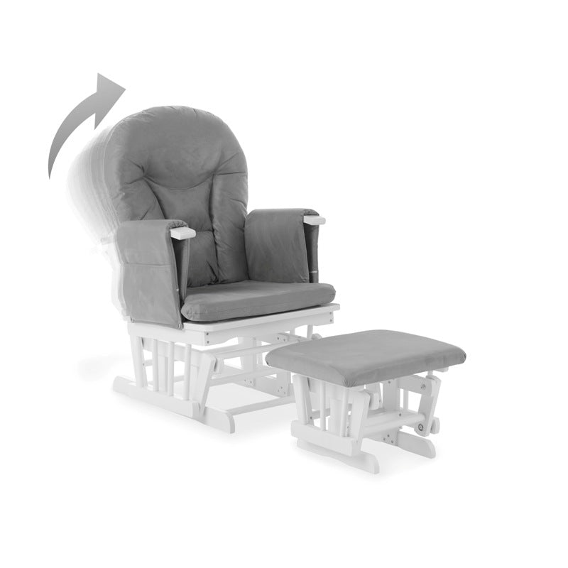 Obaby Reclining Glider Chair and Stool