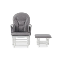 Thumbnail for Reclining Glider Chair and Stool Grey