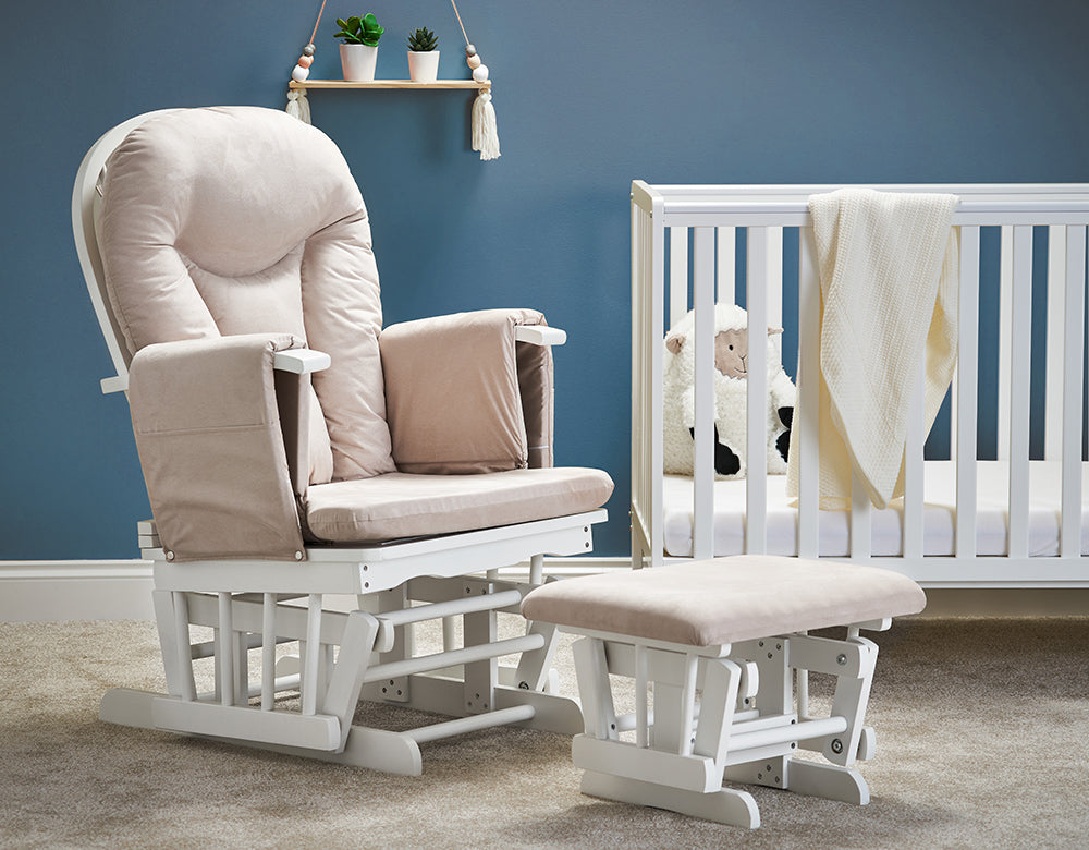 Obaby Reclining Glider Chair and Stool