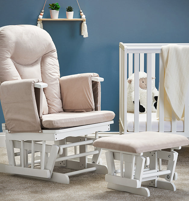 Obaby Reclining Glider Chair and Stool