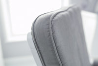 Thumbnail for Deluxe Reclining Glider Chair and Stool Grey