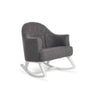 Round Back Rocking Chair Grey