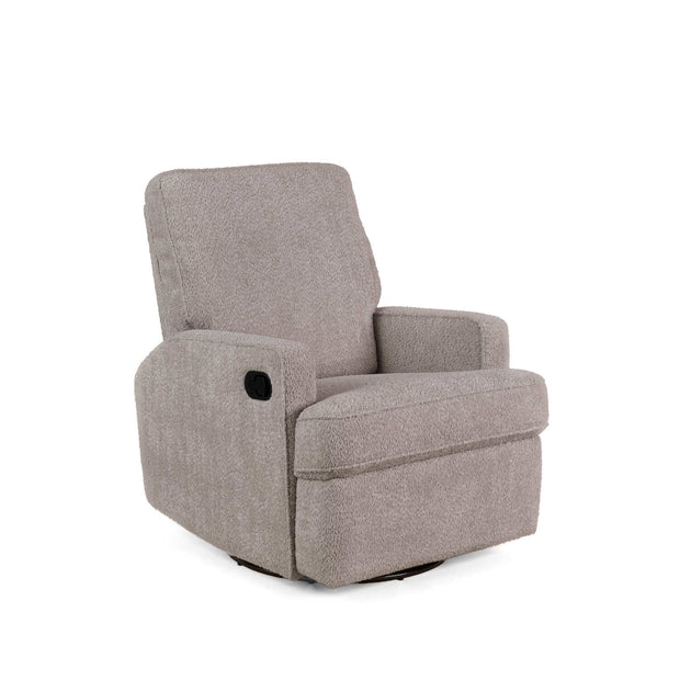 Obaby Madison Glider Recliner Chair in Chenille Mushroom neutral - Available from Parent Studio