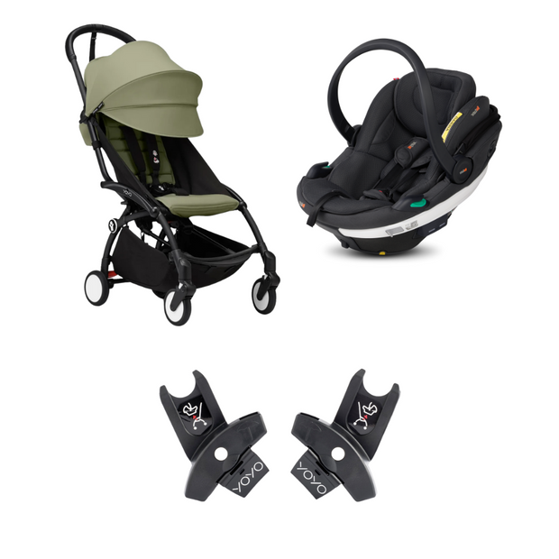 Stokke® YOYO³ 6+ Stroller - 6+ and Car Chair Travel System Bundle