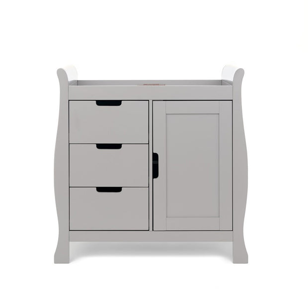 Obaby Stamford Sleigh Closed Changing Unit, Warm Grey