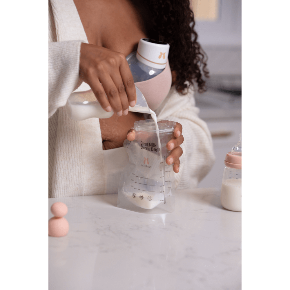 Fraupow Silicone Manual Breast Pump and Milk Collector