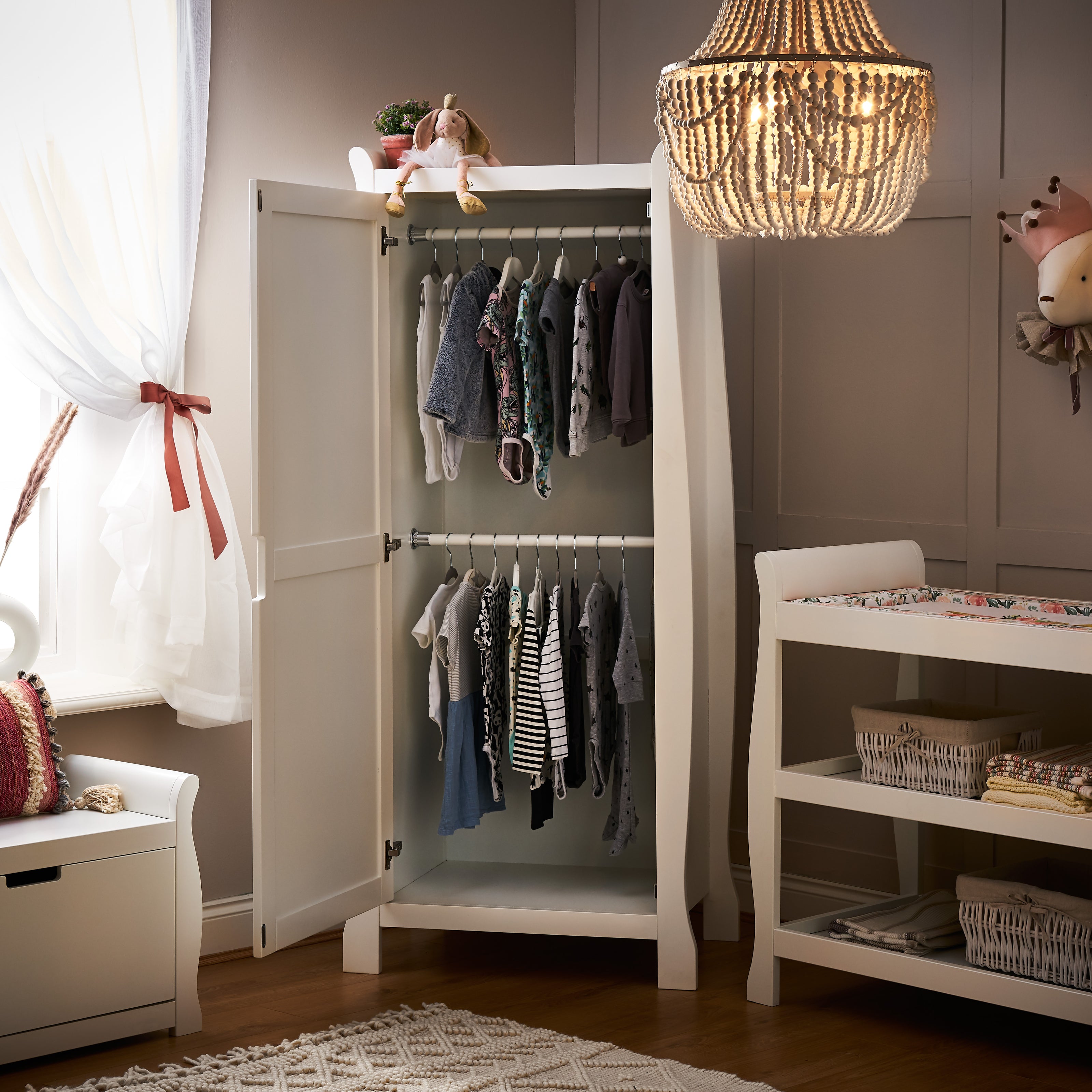 Obaby Stamford Sleigh Single Wardrobe