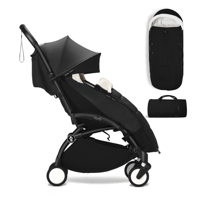 Stokke® YOYO³ Stroller from 6 months  - Compact stroller bundle with free footmuff