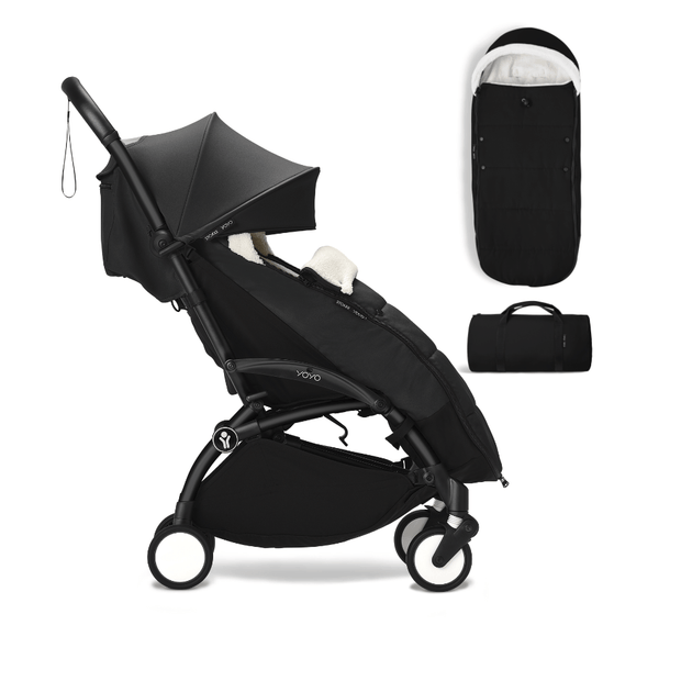 Stokke® YOYO³ Stroller from 6 months  - Compact stroller bundle with free footmuff