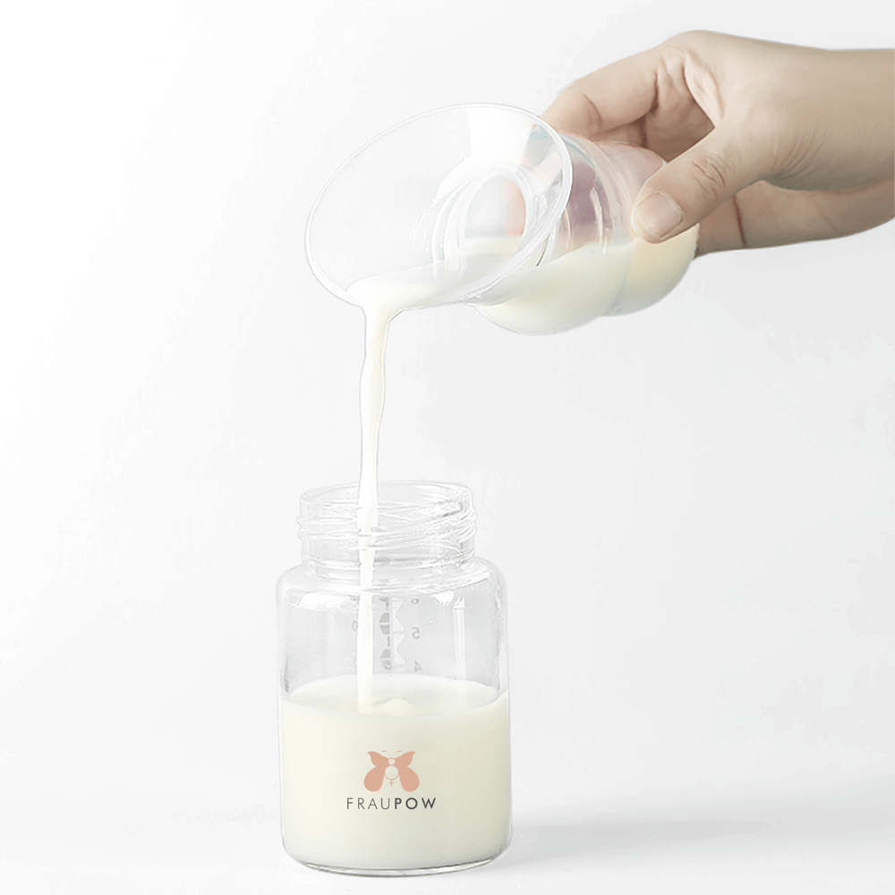 Fraupow Silicone Manual Breast Pump and Milk Collector