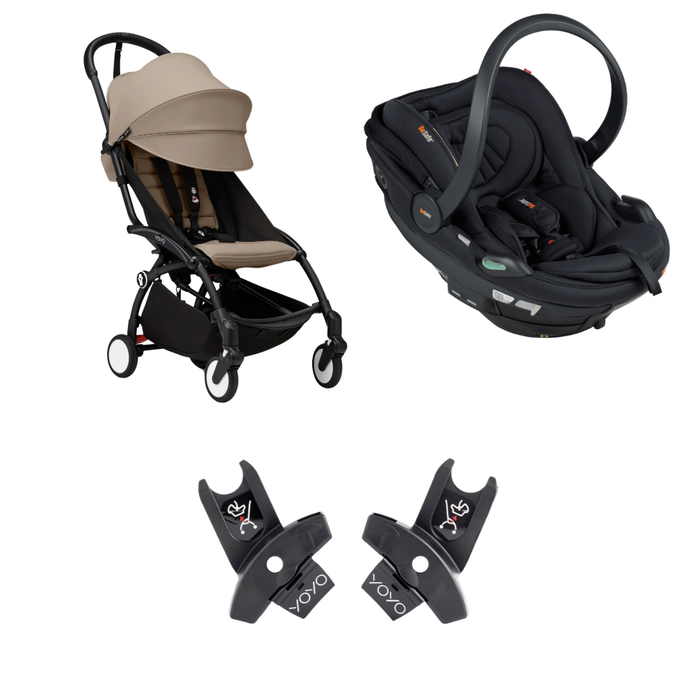 Stokke YOYO³ 6+ Compact Stroller and Car Chair Travel System Bundle
