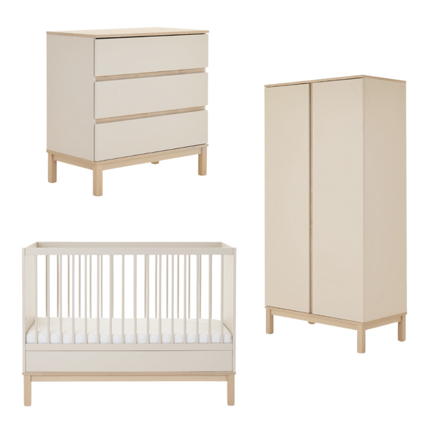 Obaby Astrid Mini 3 Piece Room Set-Cribs & Baby & Toddler Furniture SetsBeds-Parent Studio