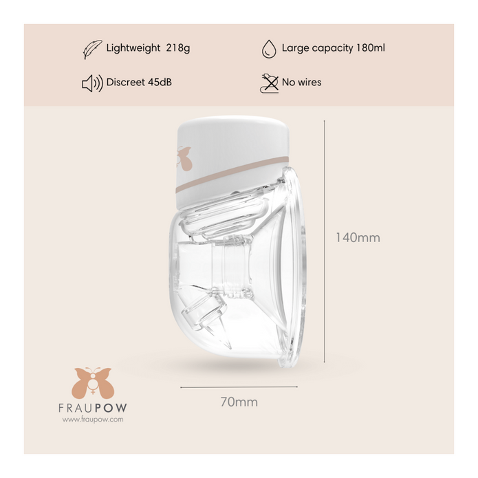 Fraupow Double Wearable Hands-Free Breast Pump