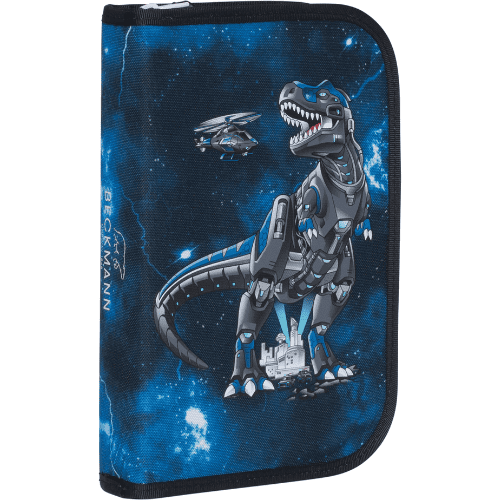 Single section pencil case w/content, Tech Rex