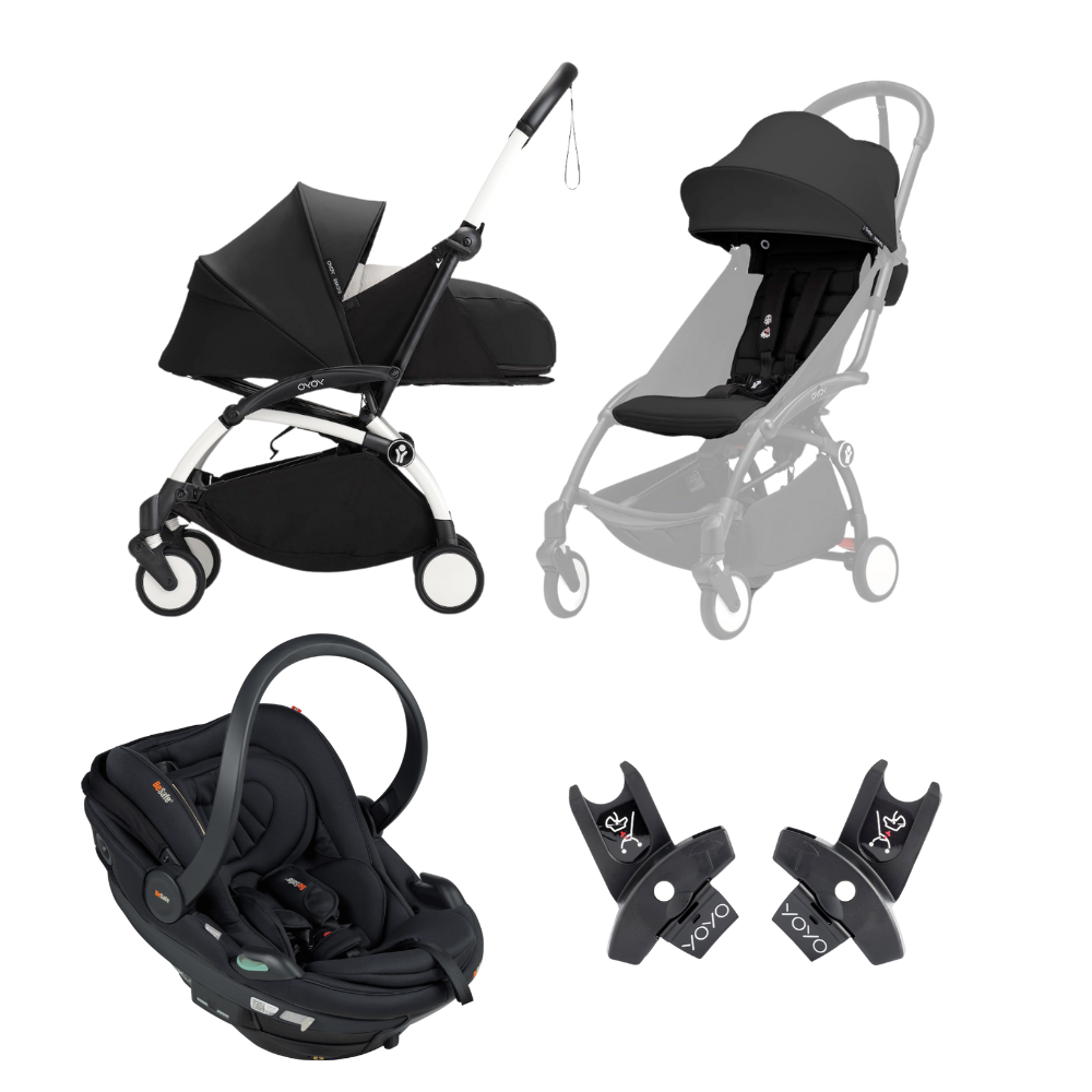 Stokke® YOYO³ Stroller - 6+ seat, 0+ Newborn pack and Car Chair Travel System Bundle
