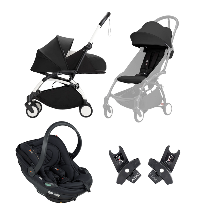 Stokke® YOYO³ Stroller - 6+ seat, 0+ Newborn pack and Car Chair Travel System Bundle