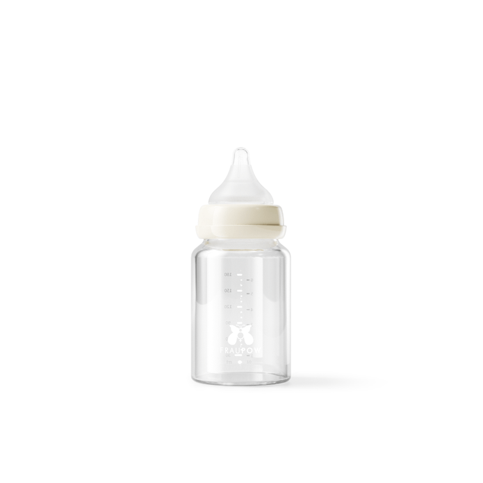 Fraupow Combi-Feed Glass Baby Bottles | Pack of 3