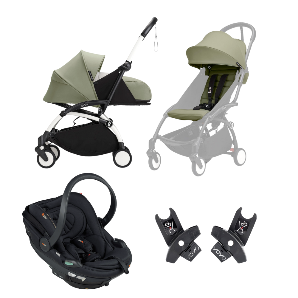 Stokke® YOYO³ Stroller - 6+ seat, 0+ Newborn pack and Car Chair Travel System Bundle