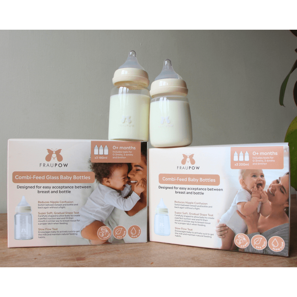 Fraupow Combi-Feed Baby Bottles | Pack of 3 - Parent Studio