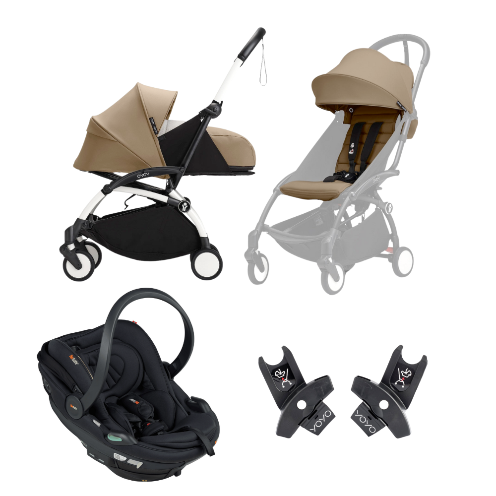Stokke® YOYO³ Stroller - 6+ seat, 0+ Newborn pack and Car Chair Travel System Bundle