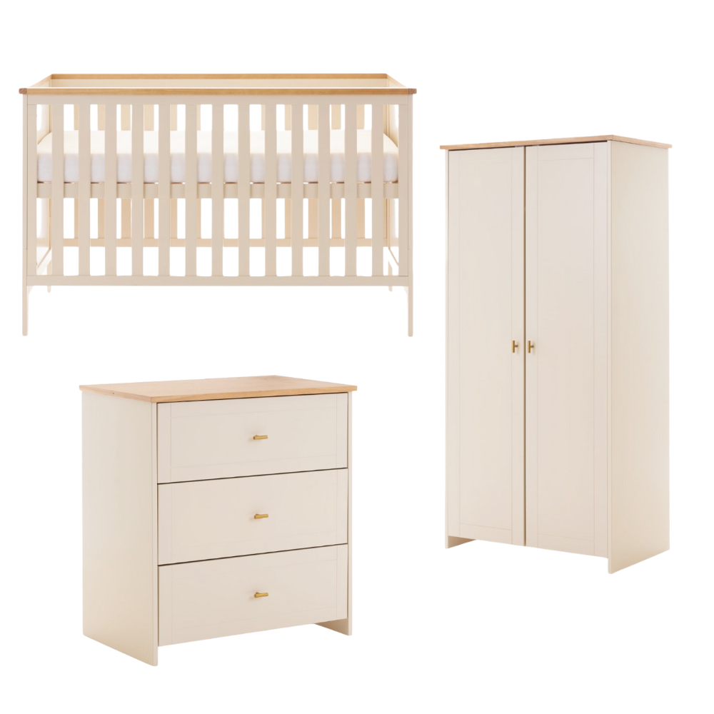 Obaby Evie 3 Piece Room Set-Baby & Toddler Furniture Sets-Parent Studio