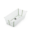 Stokke Flexi Bath XL in Green with translucent sides - Available from Parent Studio