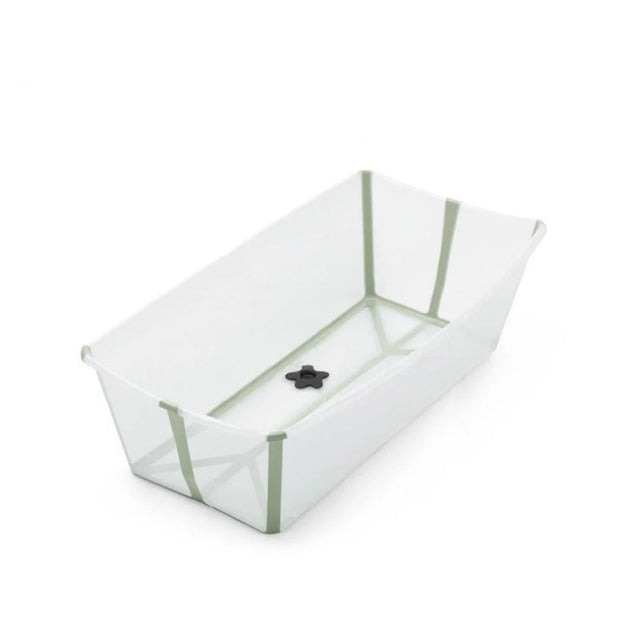 Stokke Flexi Bath XL in Green with translucent sides - Available from Parent Studio