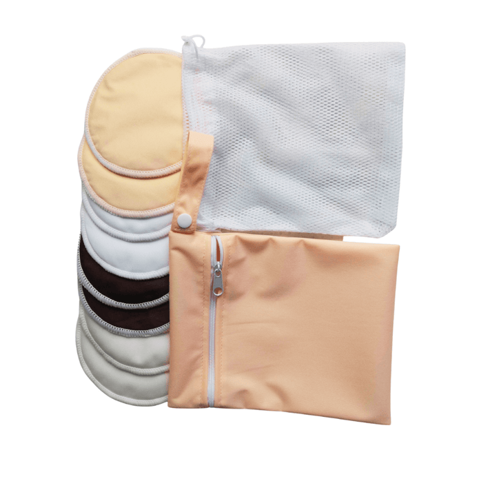 Fraupow Reusable Nursing Pads | 4 Colours | Pack of 8