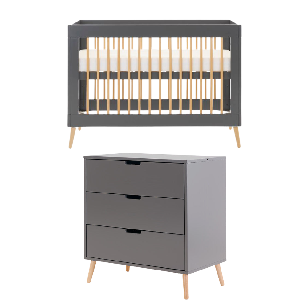 Obaby Maya Mini 2 Piece Room Set-Cribs & Toddler Beds-Parent Studio