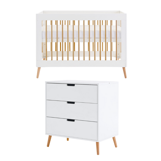 Obaby Maya Mini 2 Piece Room Set-Cribs & Toddler Beds-Parent Studio