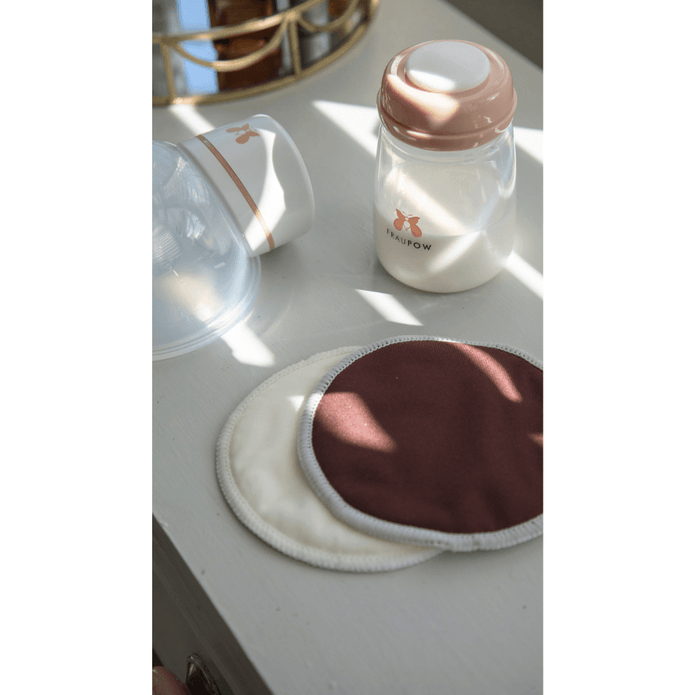 Fraupow Reusable Nursing Pads | 4 Colours | Pack of 8