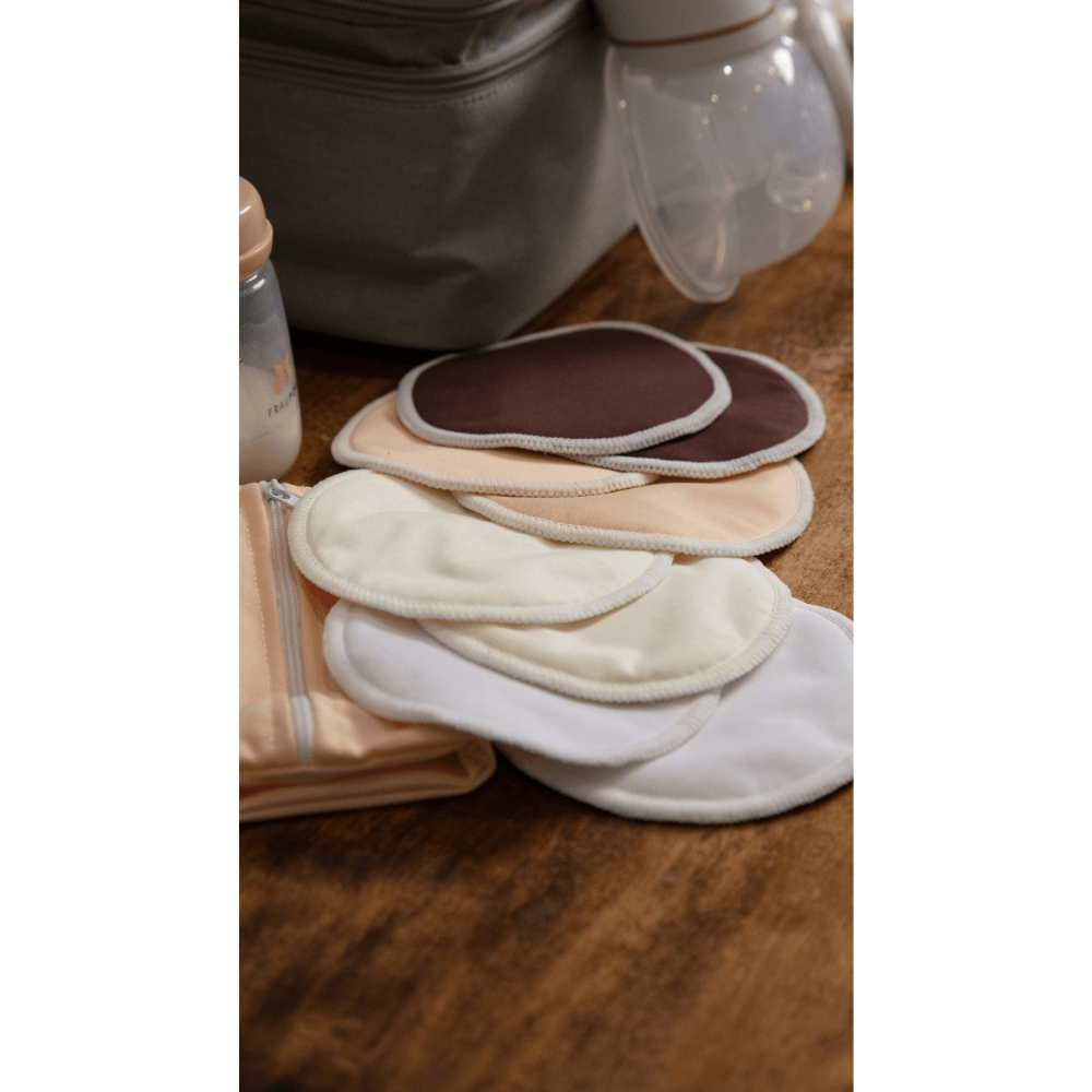 Fraupow Reusable Nursing Pads | 4 Colours | Pack of 8 - Parent Studio