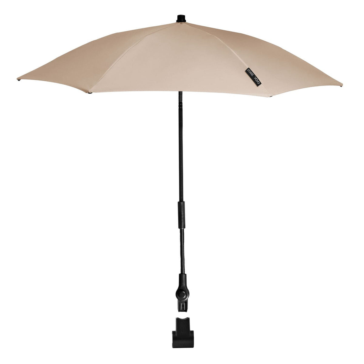 Taupe YOYO stroller parasol and attachment clip with UPF 50+ sun protection - available at Parent Studio.