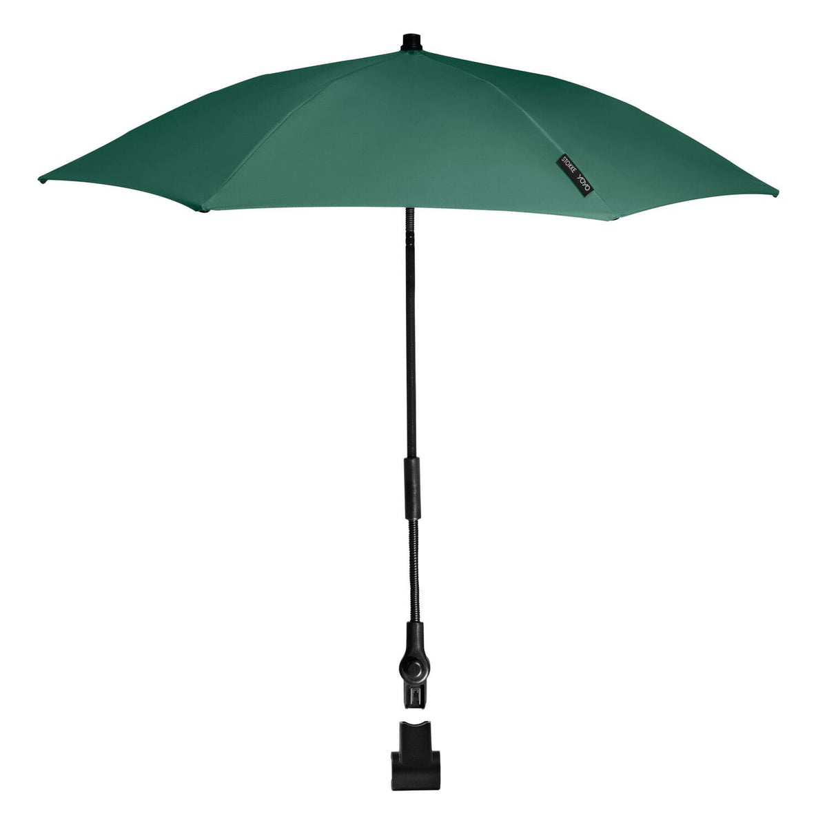 Forest Green YOYO stroller parasol and attachment clip with UPF 50+ sun protection - available at Parent Studio.