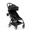 Stokke YOYO cup holder mounted on Black Yoyo5 - Available from Parent Studio